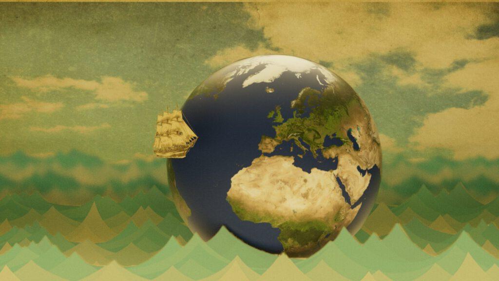 Export von Chinarindenbaumrinde im 17. JAhrhundert, Standbild einer Animation aus dem Film über Friedrich Koch