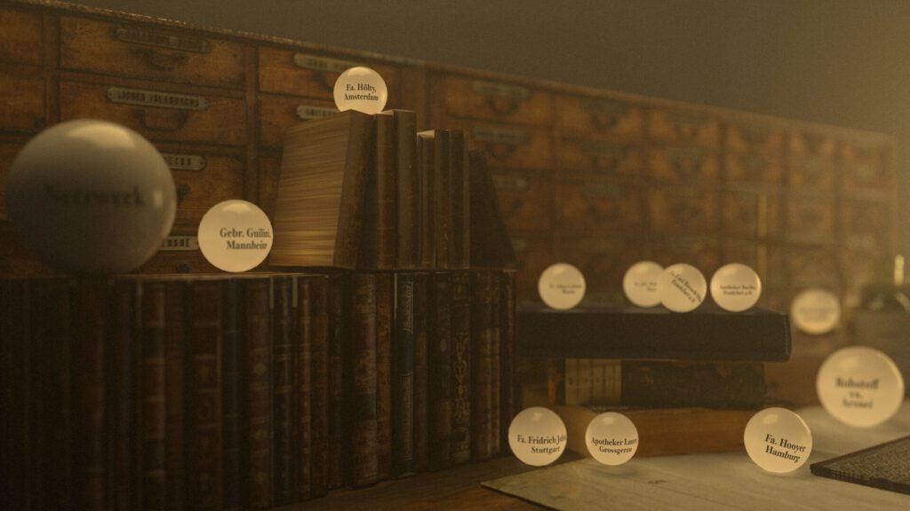 Erlebnisraum „Kochs Kontor”, Standbild aus dem Film über Friedrich Koch