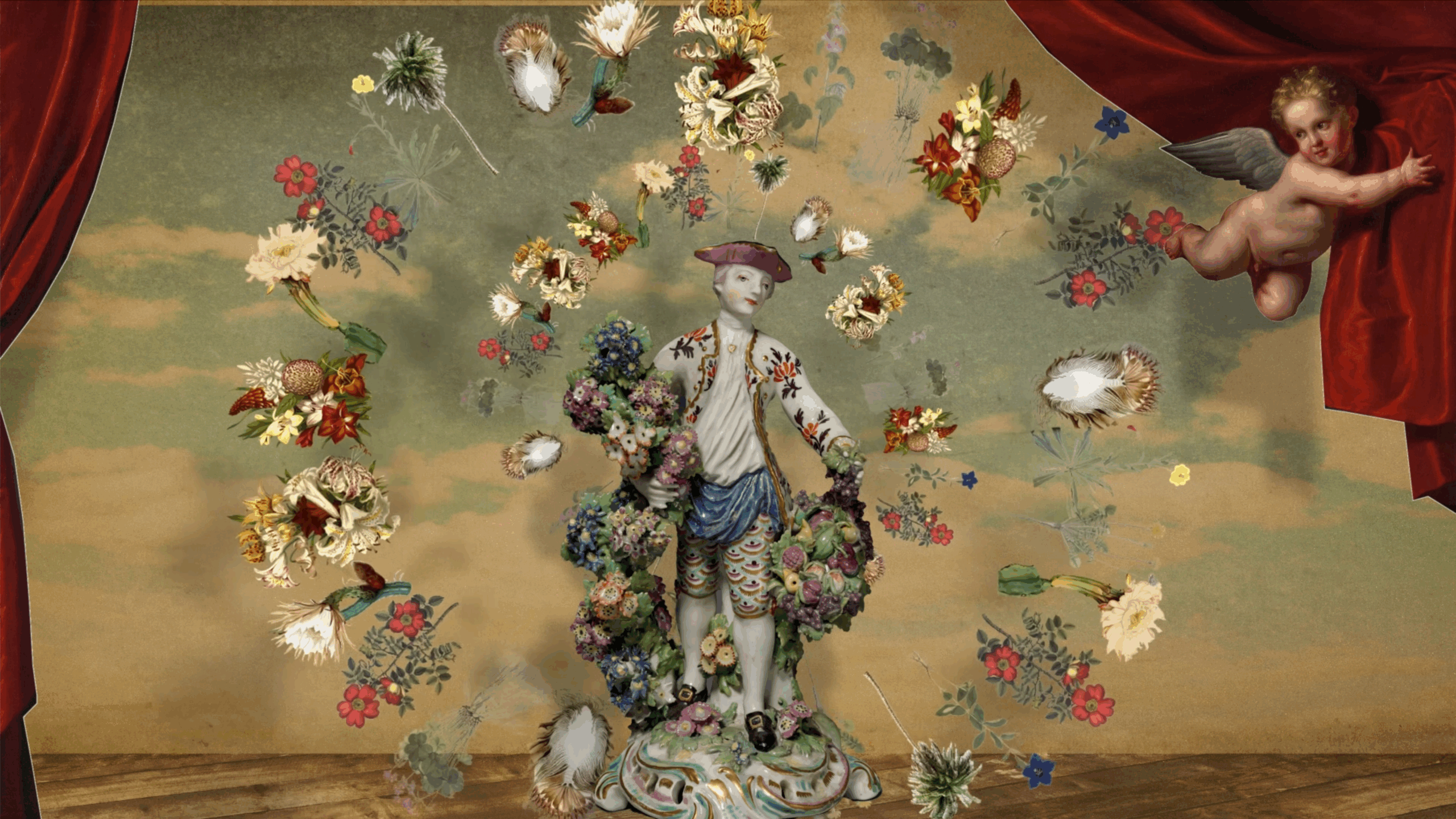 Szenenbild aus einem Film über den Inspirationsort zu Bildern und Motiven der „Zauberflöte” nach einem Essay von Dr. Maria Petz-Grabenbauer